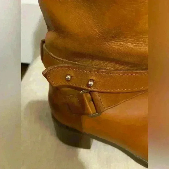 J Crew brown leather boots size 7 western riding - Picture 7 of 16